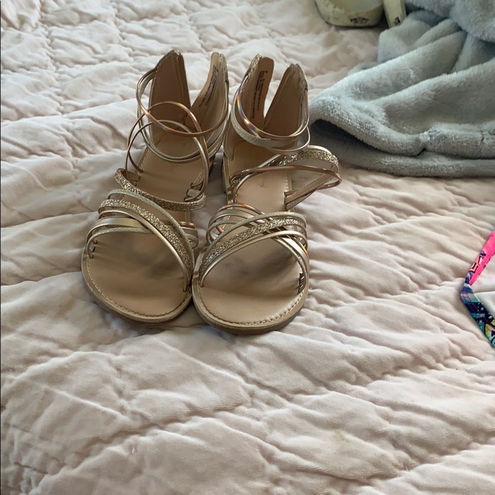 Gold sandals
